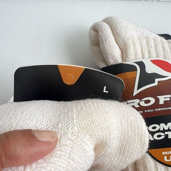 Pro Feet 2 Pairs of Beige Combat Tactical Socks Mens Large Wool Blend Reinforced - Picture 4 of 6